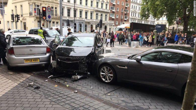 At least 11 people injured as car hits pedestrians near London museum