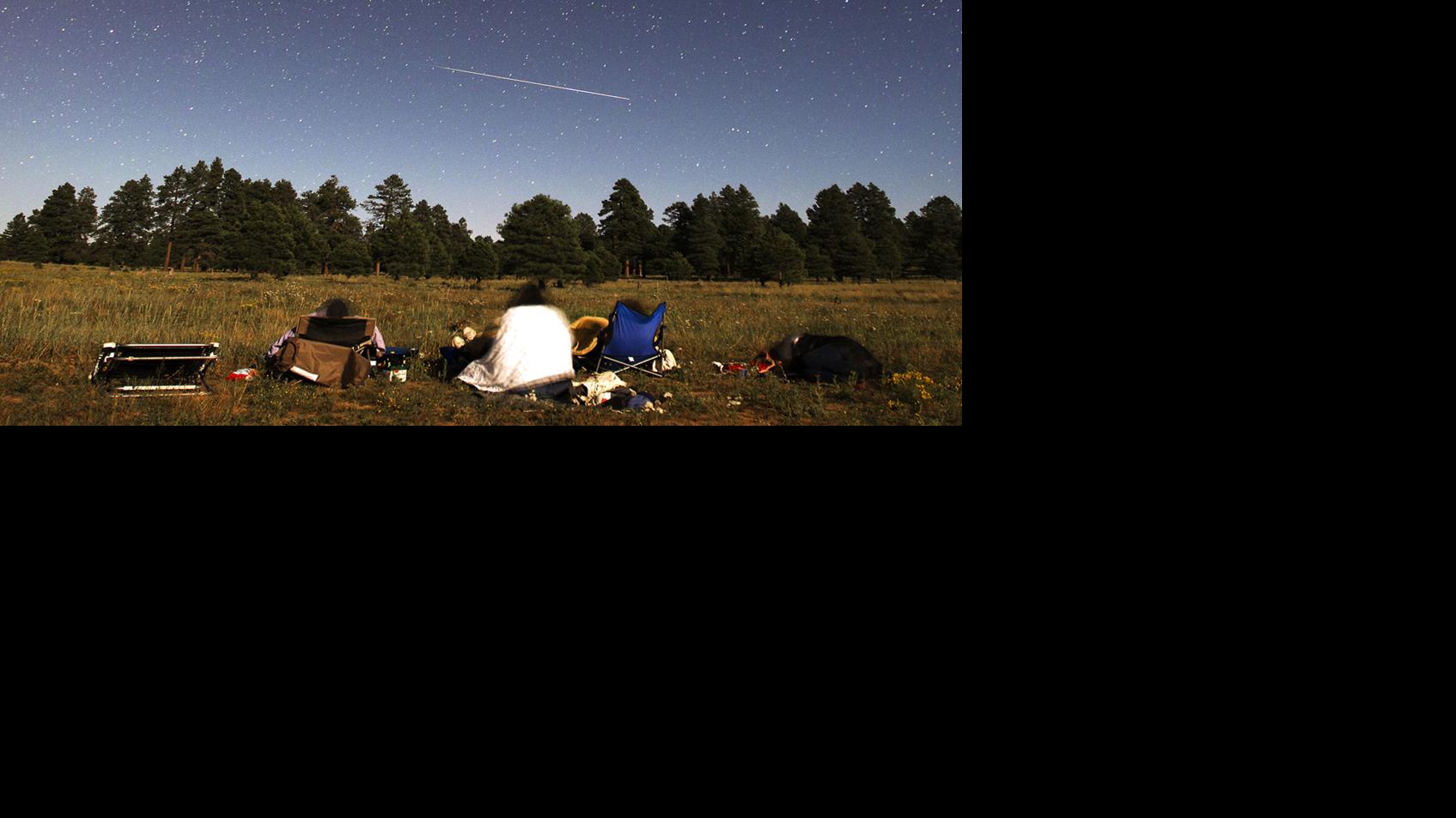 View from Mars Hill: Raining fire in the sky: Perseid meteor showers