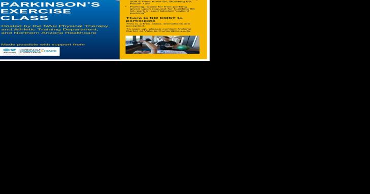 NAU physical therapy offering free Parkinson's exercise class - Vimarsana News