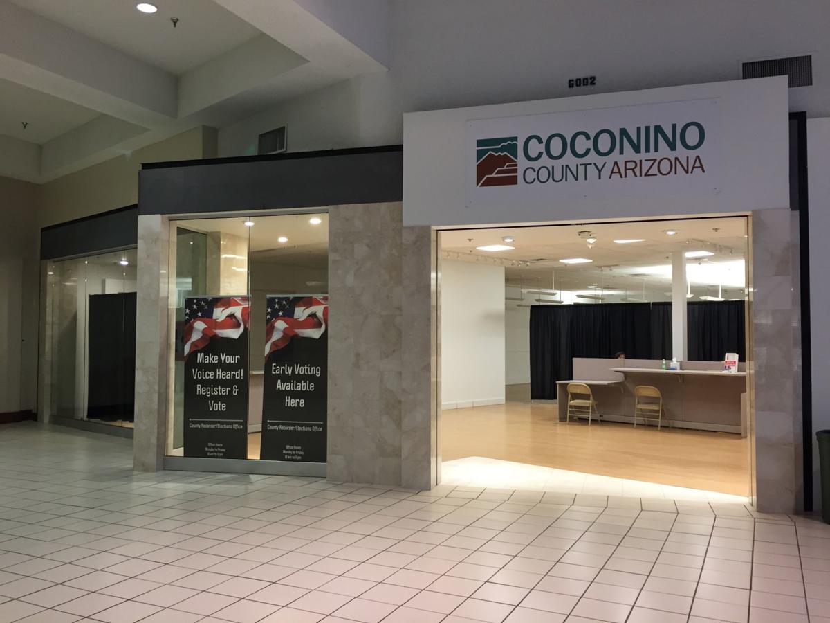 Temporary elections office in the mall