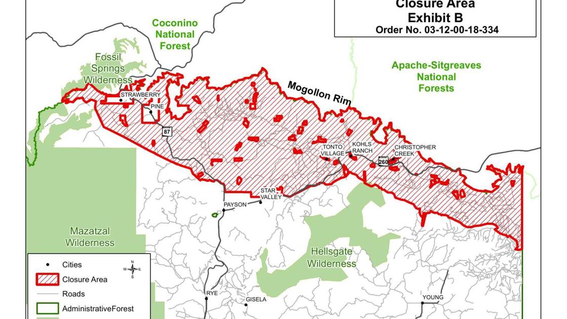 Tonto Closure Map 1 Azdailysun Com Tonto 2022 Closure Map