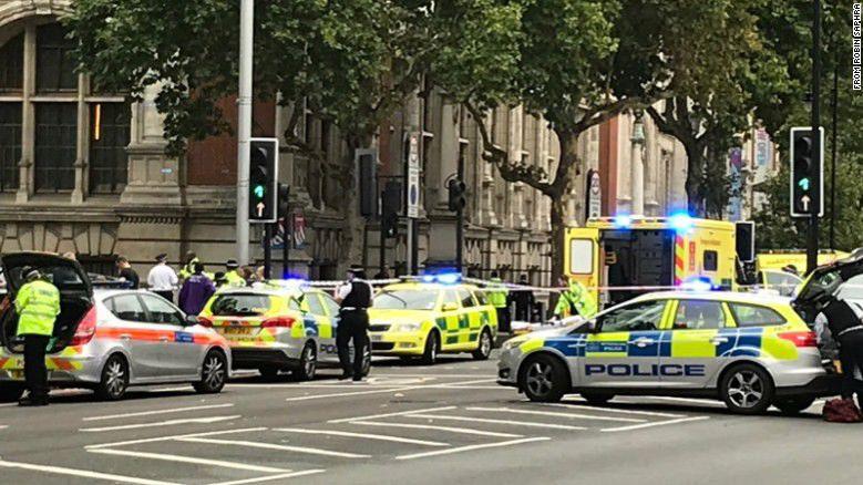 People injured in car collision near London museum