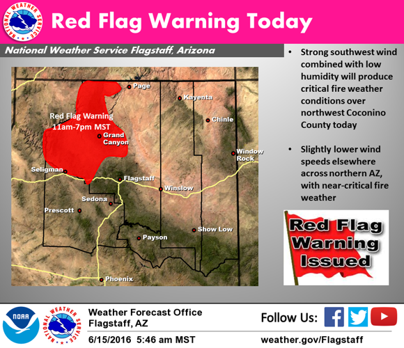 10:30 a.m. update: Red Flag warning extended to Flagstaff and western ...