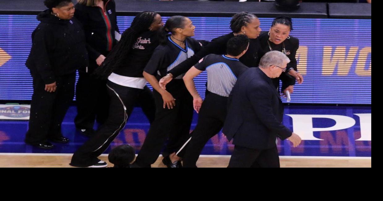 Dawn Staley and Geno Auriemma
