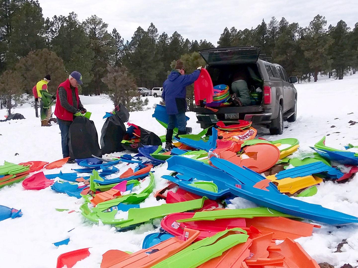 Flagstaff Trailheads: Cleaning up after discarded sleds | Columnists | azdailysun.com