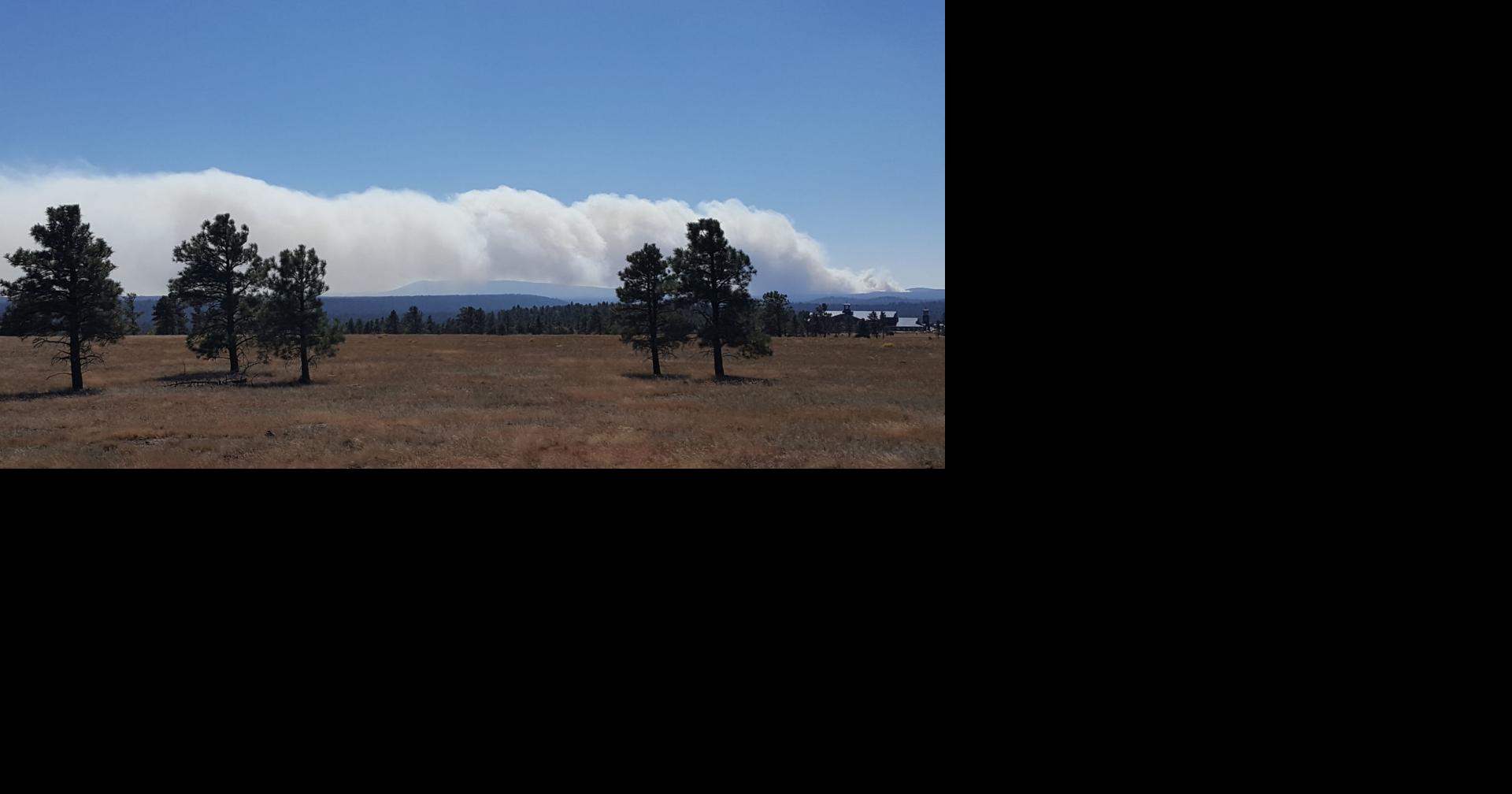 Prescribed burning producing heavy smoke south of Flagstaff
