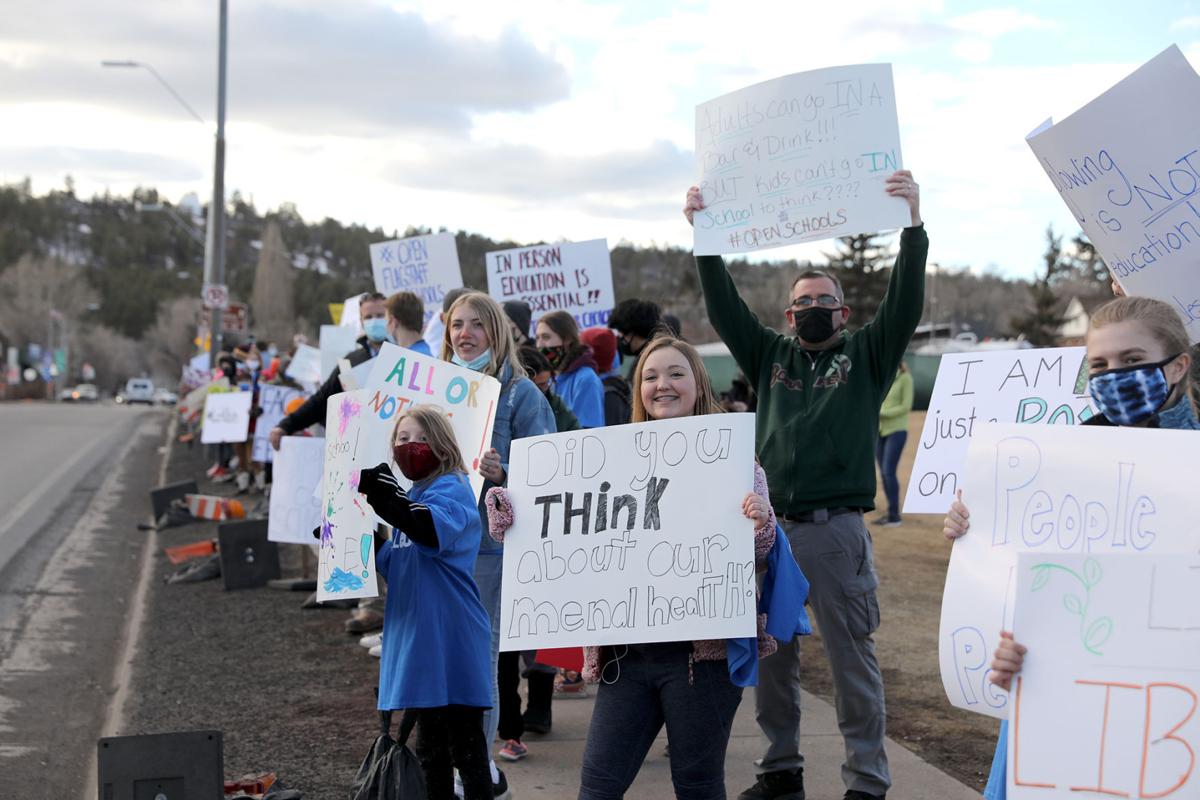 Protesting to Return to In Person Instruction