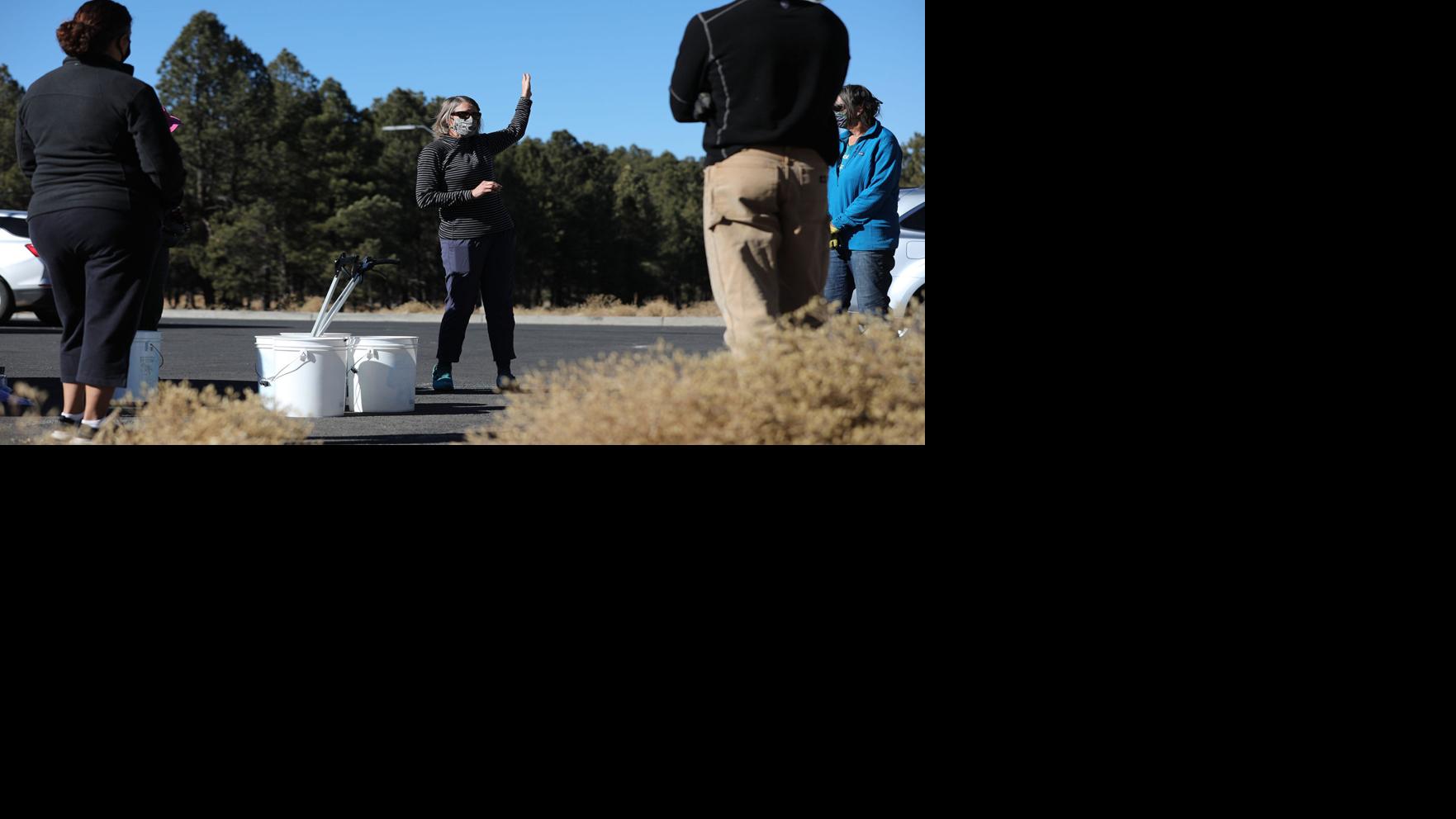 Snowplay aftermath in Flagstaff: Not much snow, not much trash
