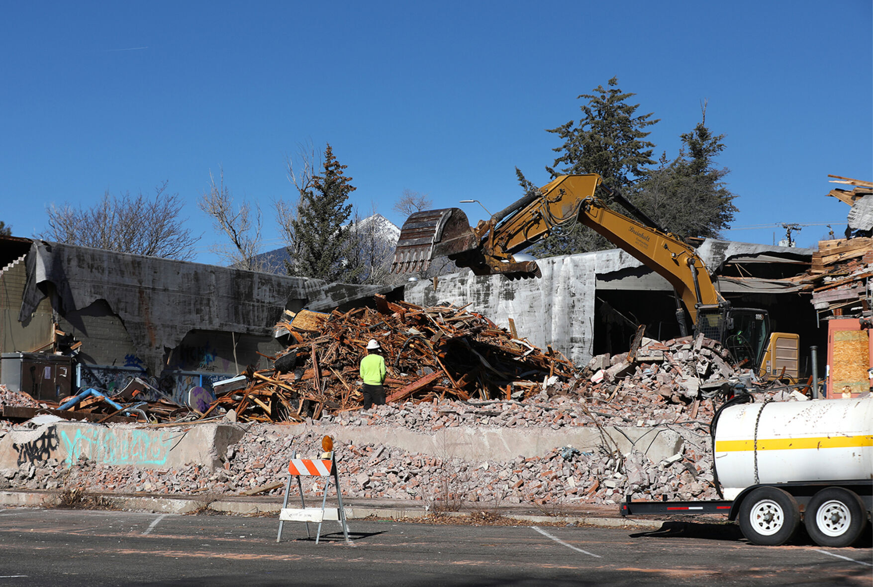 Demolition begins on site in downtown Flagstaff as AllThrive 365