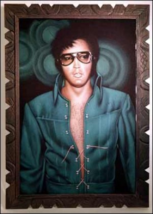 70s エルビス ベルベットペインティング ベルベットピクチャー ヴィンテージ Elvis Painting 70s 70s エルビス ベルベットペインティング