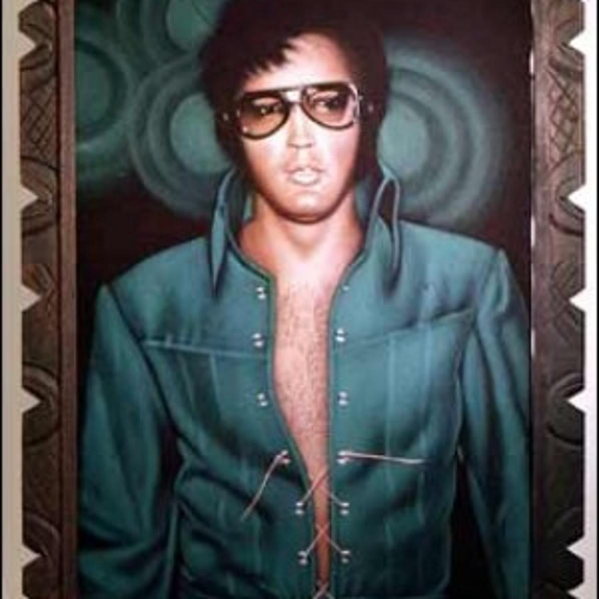 Elvis On Velvet The King Lives On In All His Artistic Glory