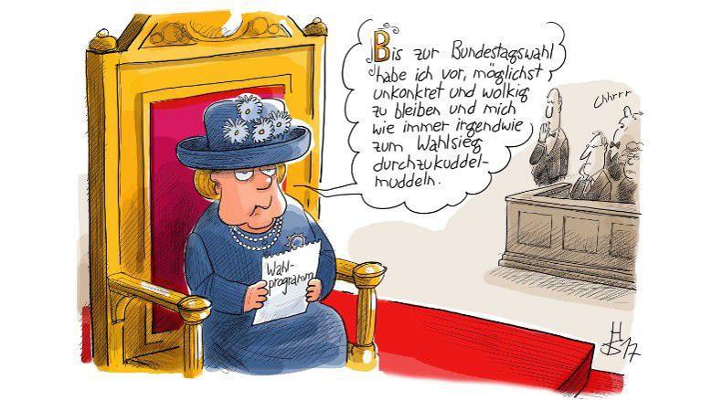 Sketching Angela Merkel's career, one cartoon at a time