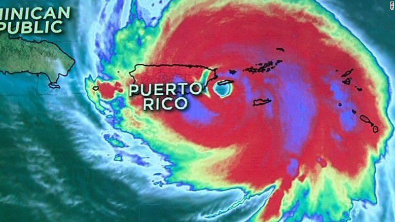 Emergency crews in Puerto Rico set out on darkened streets