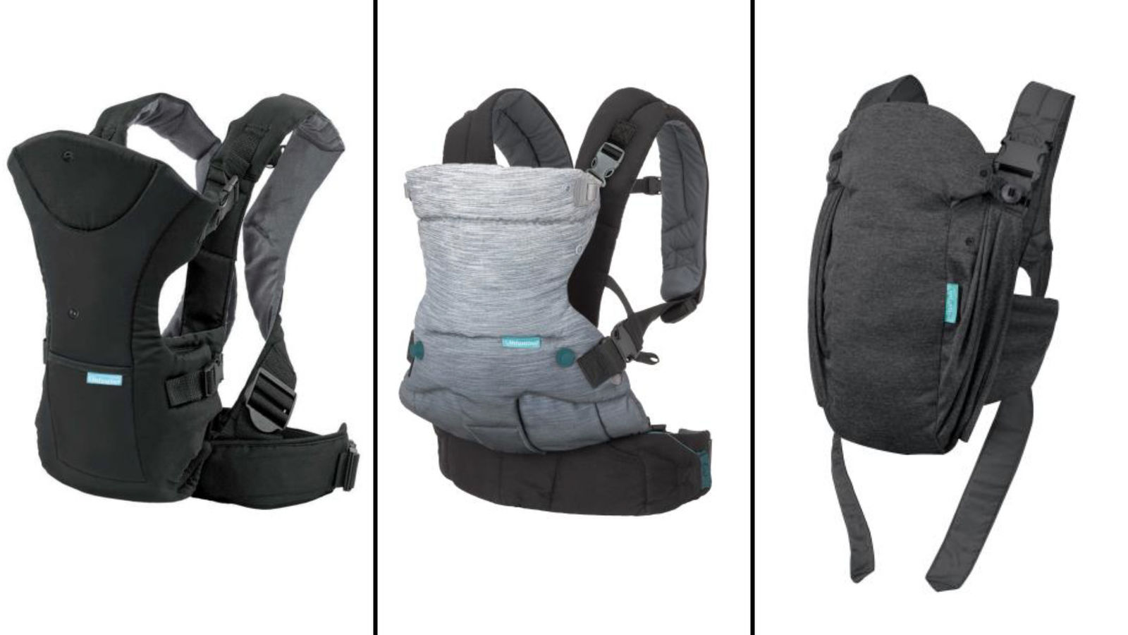 infantino baby carrier grey and green