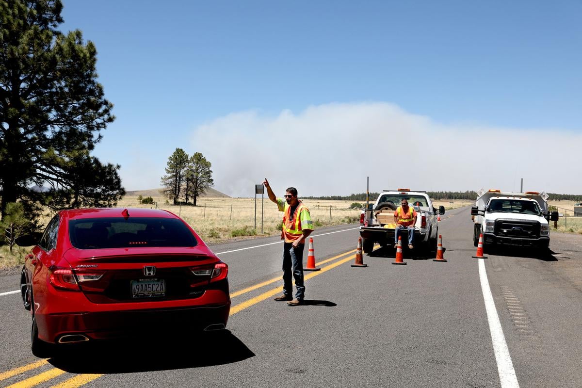 Fire Closes Highway 180