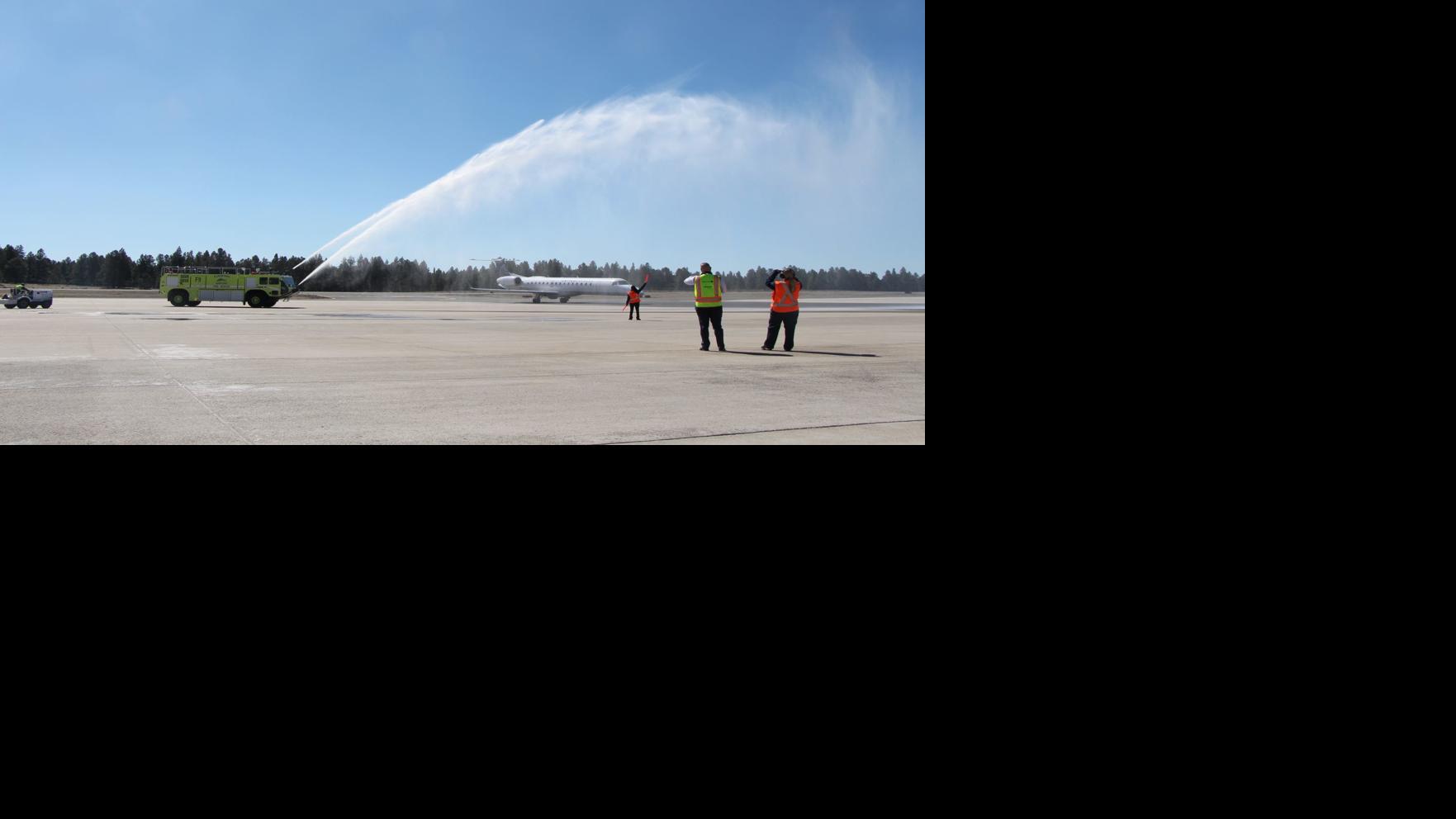 First direct flight from Denver lands at Flagstaff Airport Local