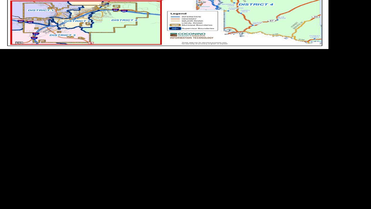 County supervisor districts map