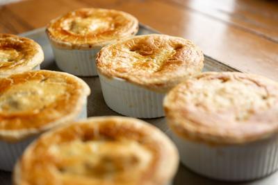 Please your picky eaters with individualized chicken pot pies