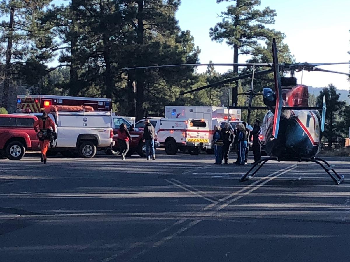 Helicopter parked