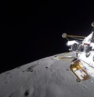 Tipped again: Commercial lander on the moon but not upright