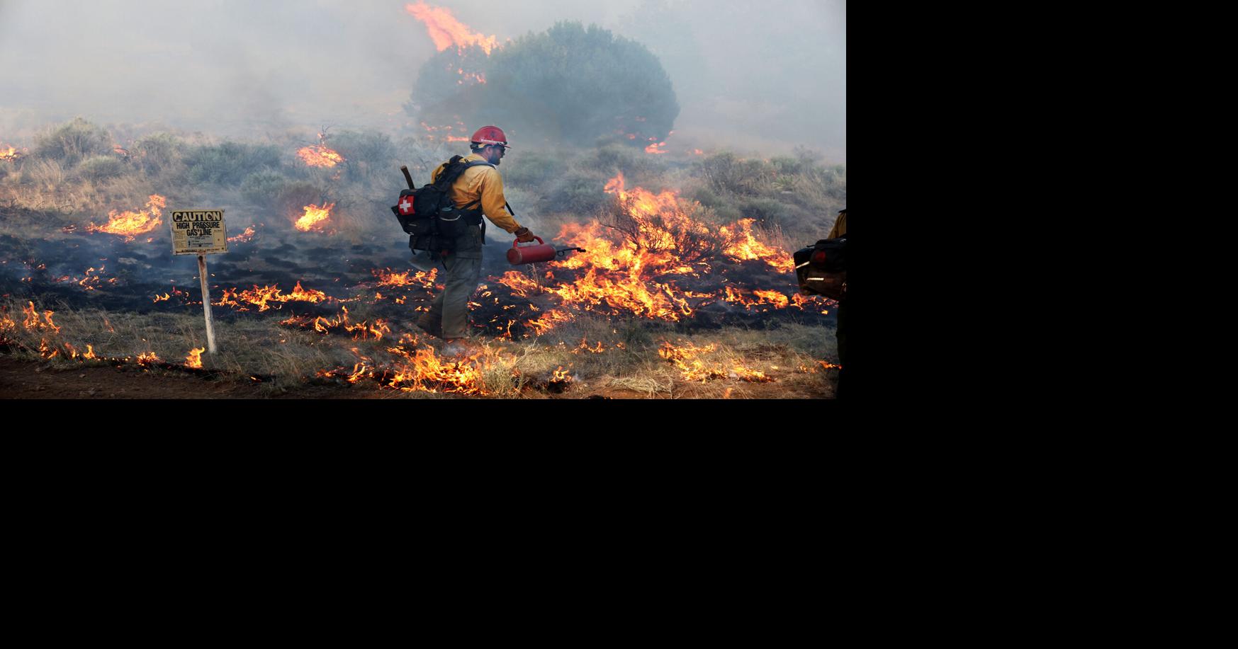 Gallery: Papa Fire burns east of Flagstaff near Leupp Road