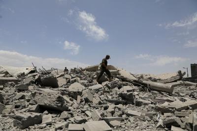FILE PHOTO: Aftermath of U.S. air strikes in Sanaa