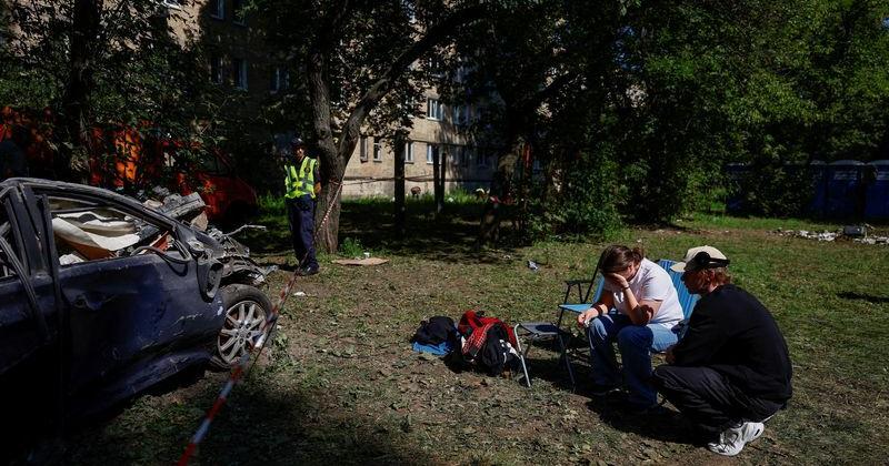Aftermath of a Russian missile attack in Kyiv