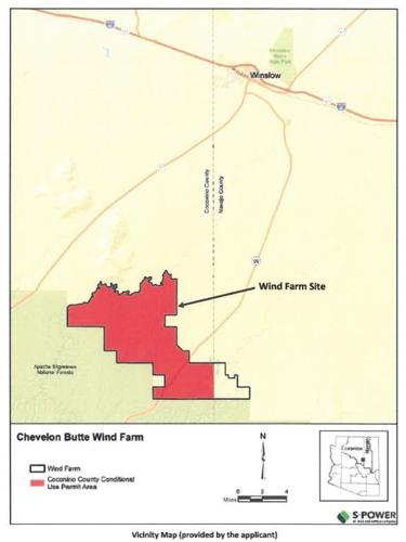 Chevelon Butte Wind Farm map parcel