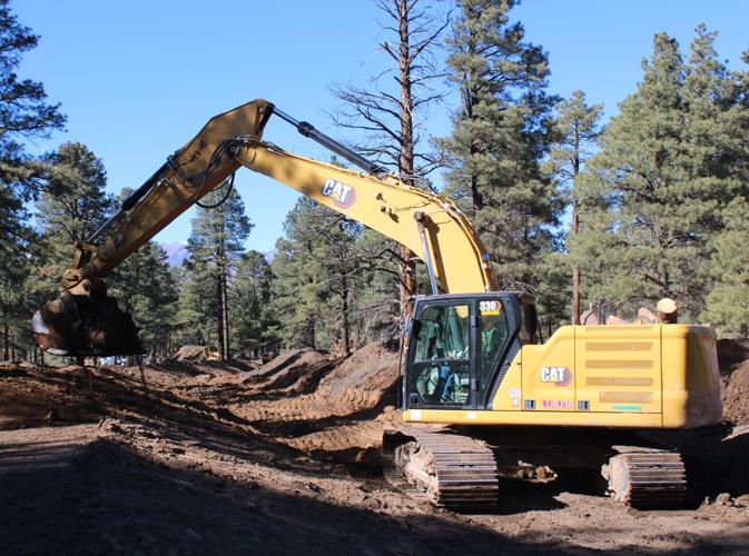 Coconino County berm construction