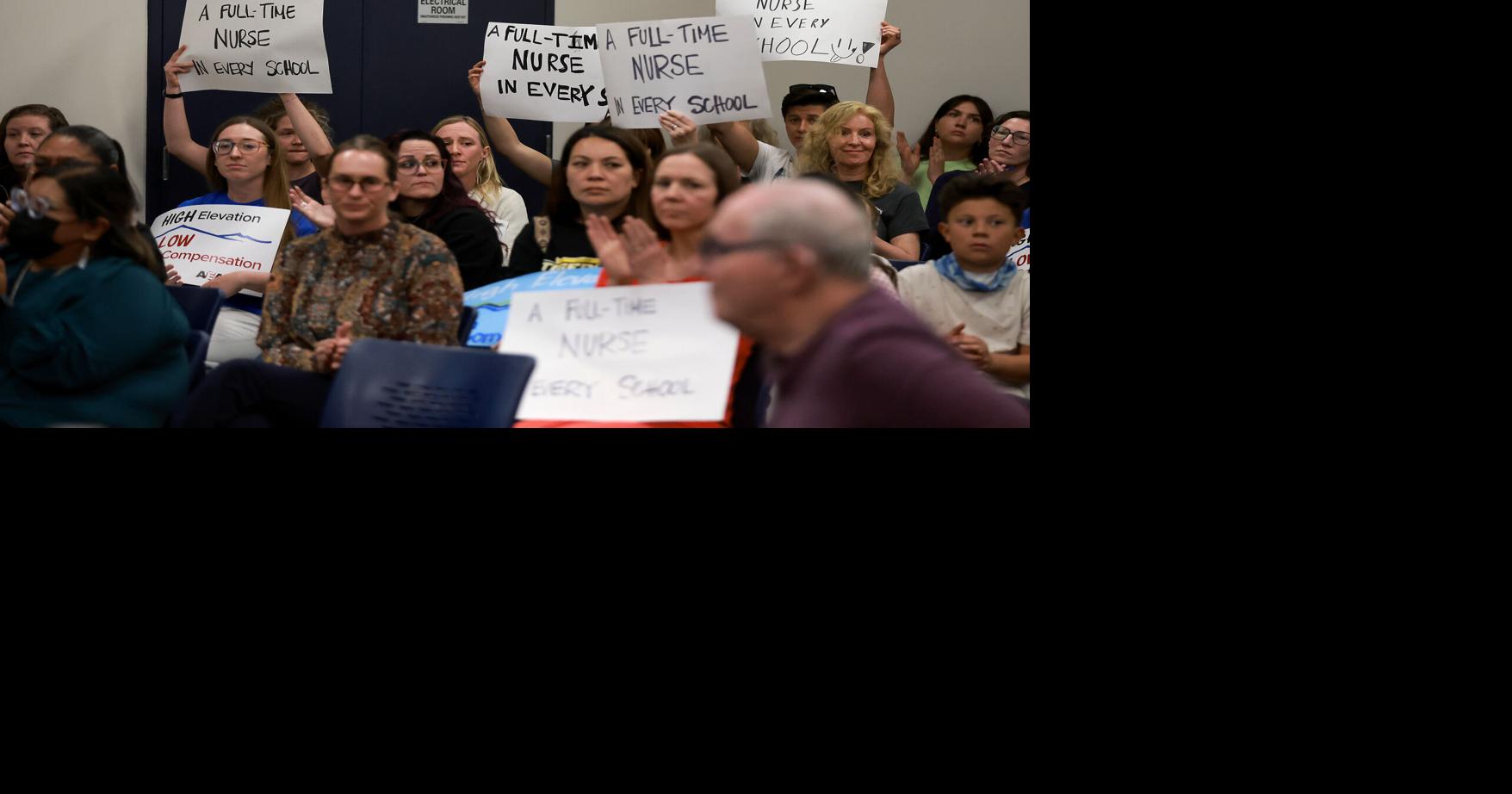 Flagstaff Unified School District employees raise concerns about school nurse changes and teacher pay at board meeting