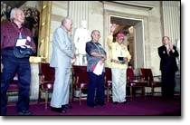 Bush awards Congressional Gold Medals to Navajo Code Talkers