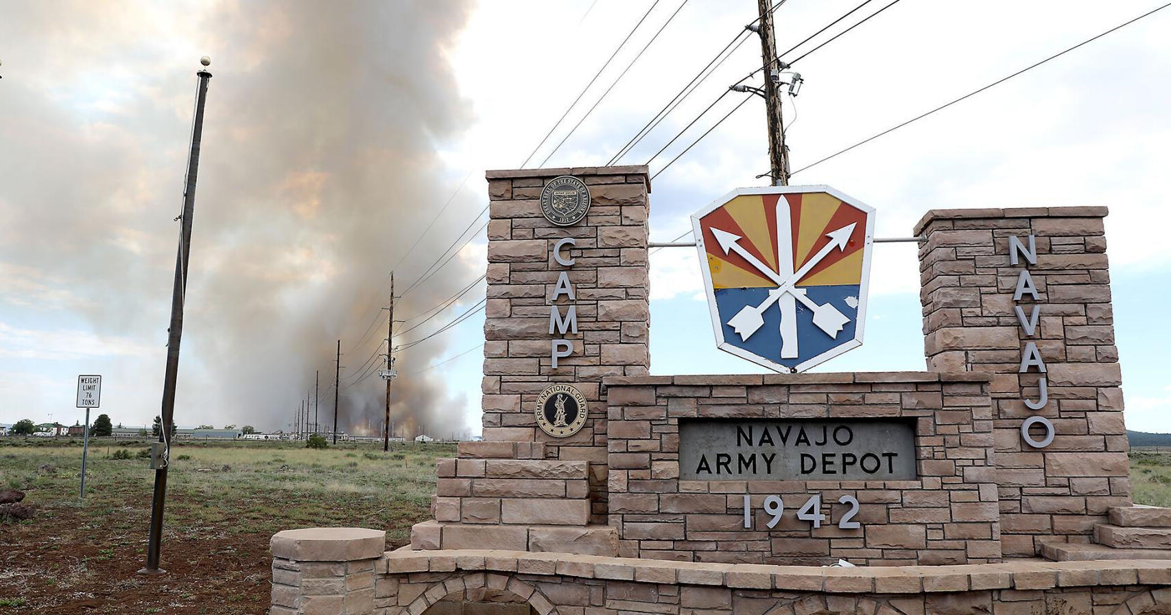 Crews take on 1,400-acre Bravo Fire on Camp Navajo, little growth expected officials say - Vimarsana News