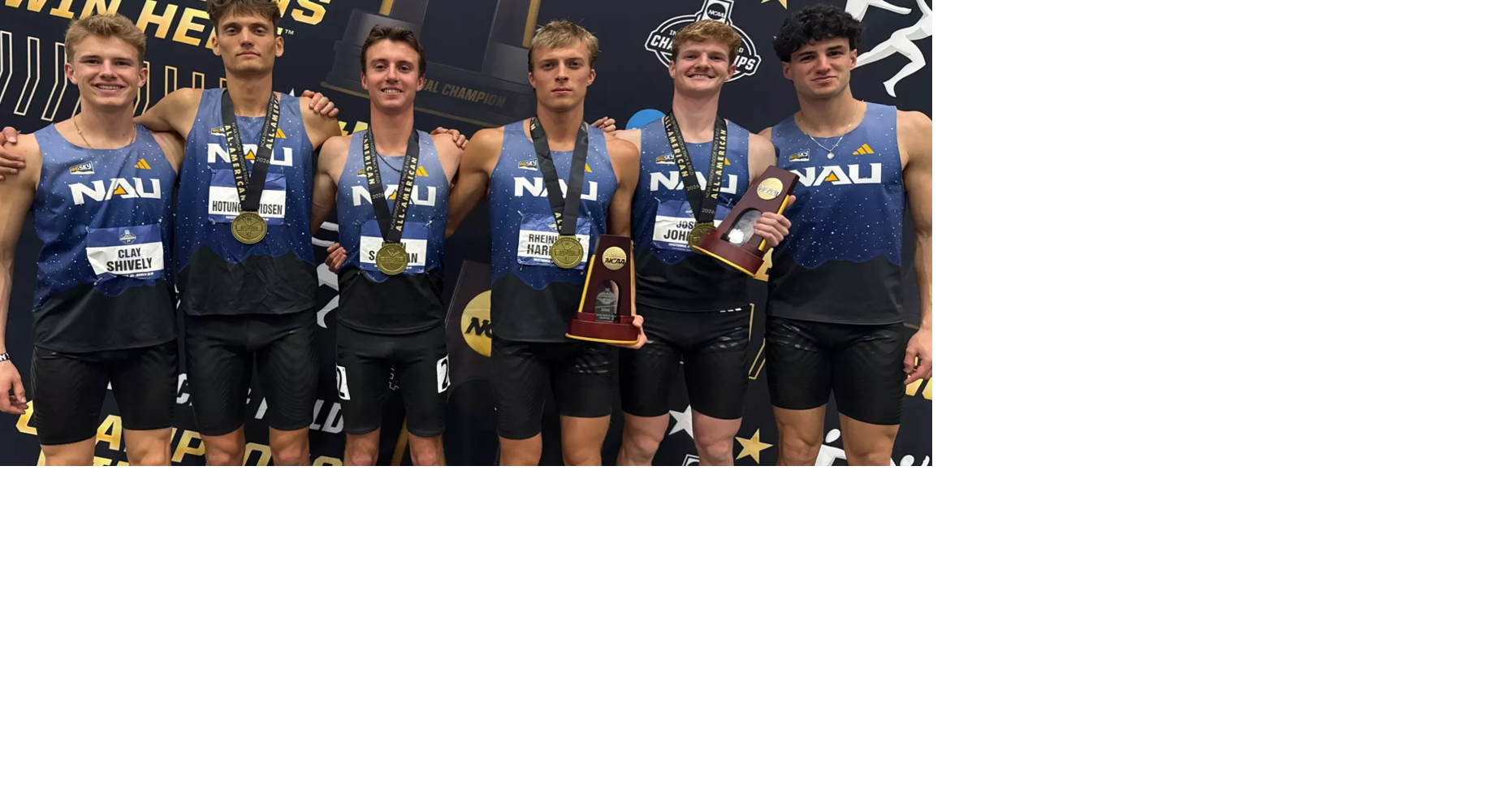 NAU wins distance medley relay national title; Sahlman claims men's ...