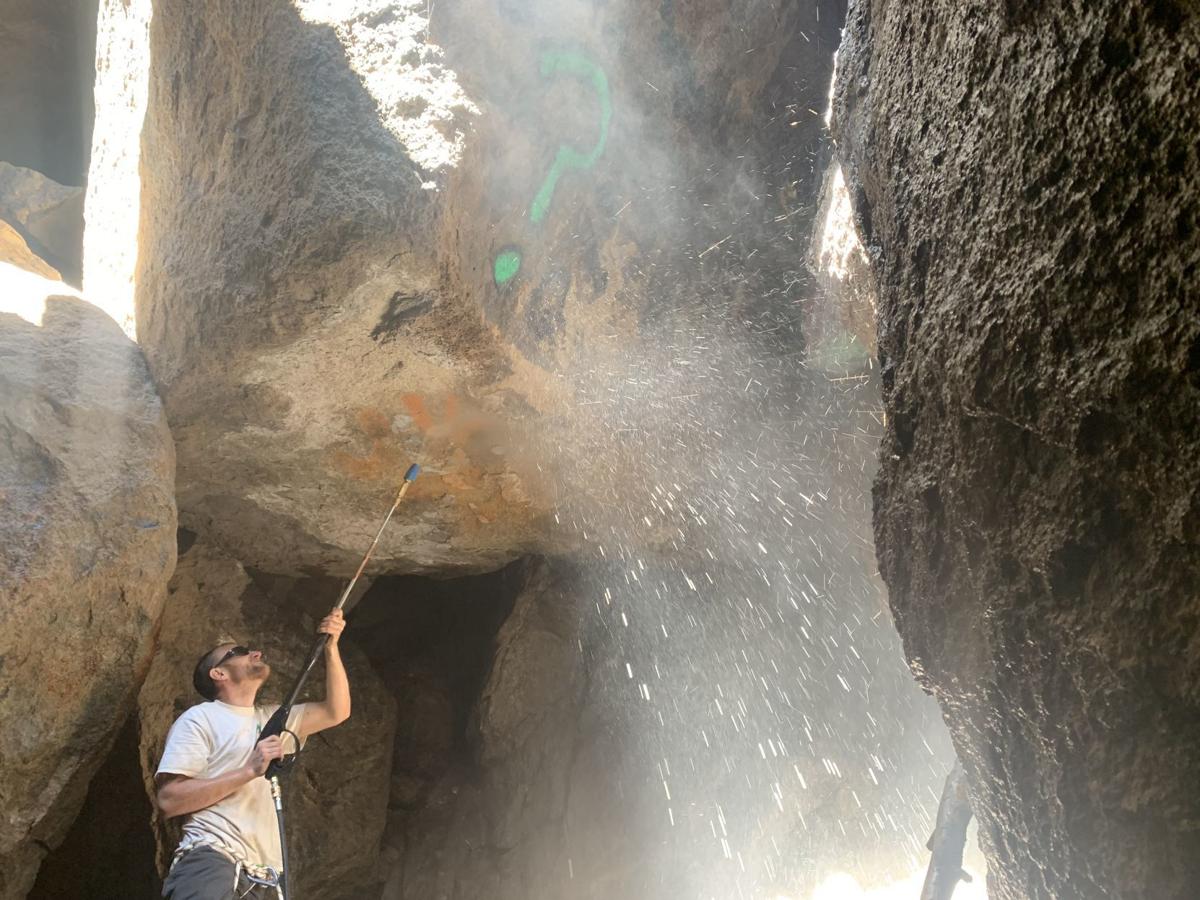 work on cave