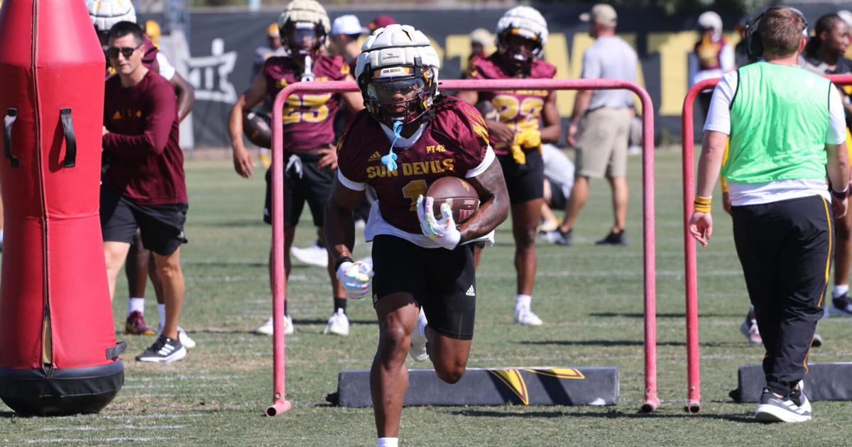 Aggregate Football ‘Recreate him in the aggregate’: ASU football’s backfield battle begins ...
