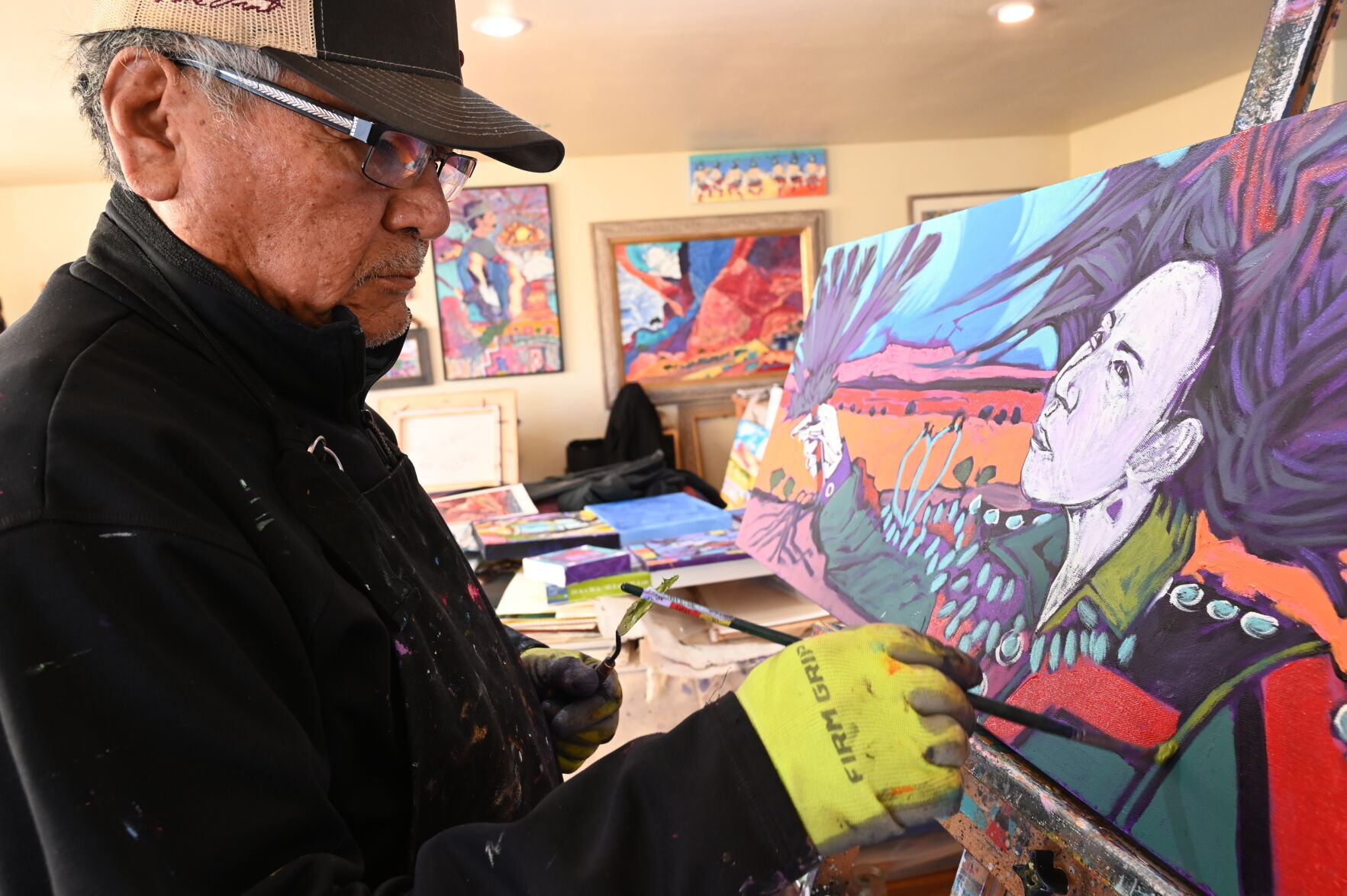 Late Navajo artist Baje Whitethorne Sr. the recipient of Platt Cline Humanitarian Award