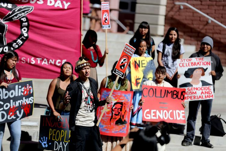 NAU students protest Columbus Day | Local News | azdailysun.com