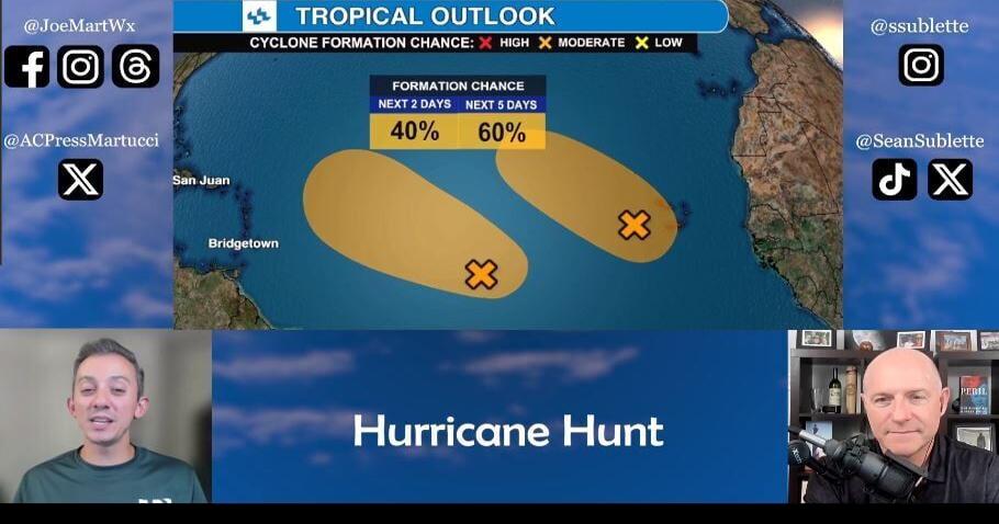 3 Atlantic tropical systems possible, Hilary may make history in CA | Hurricane Hunt with Joe Martucci and Sean Sublette