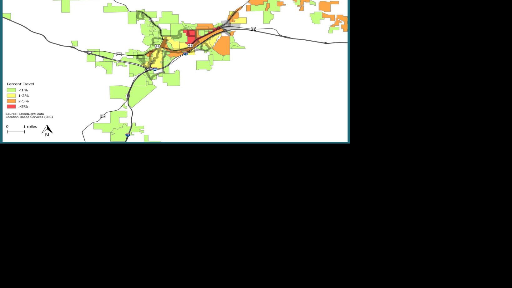 Smartphone data helps map traffic in Flagstaff