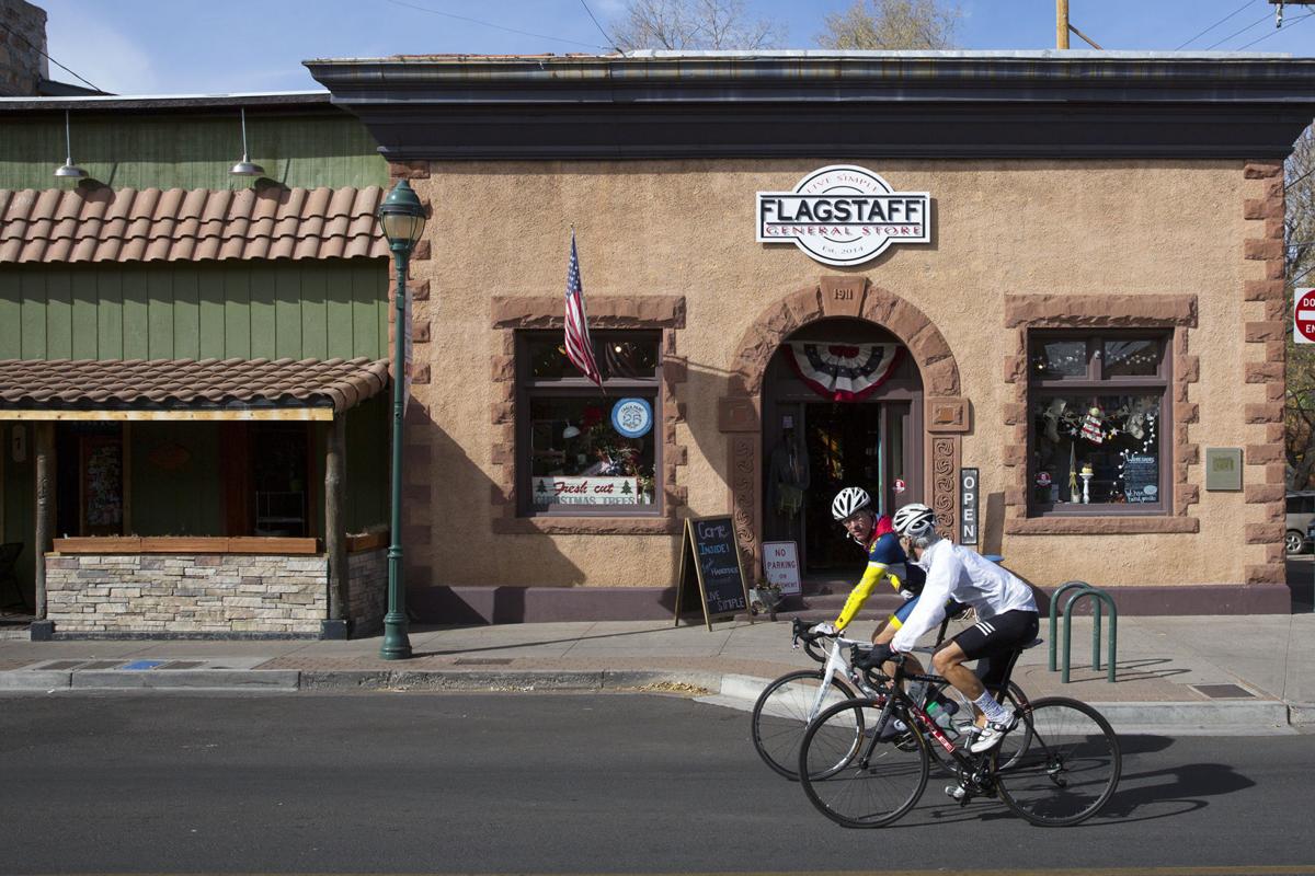 Bicycling downtown