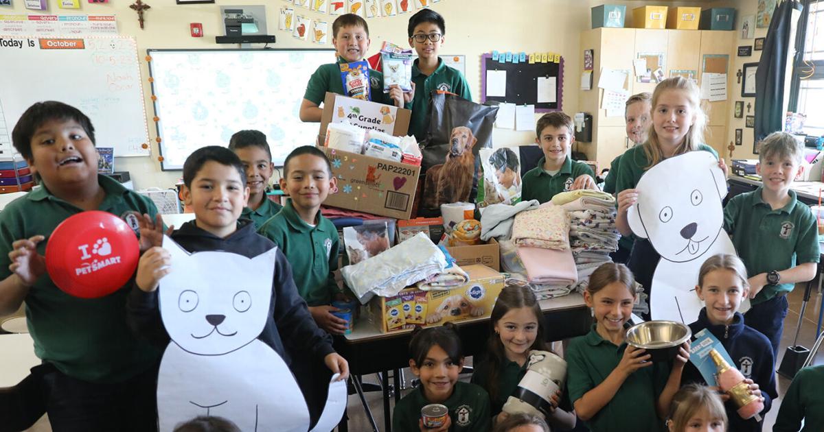 San Francisco de Asis holding schoolwide pet supply drive