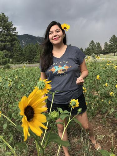 amber in field