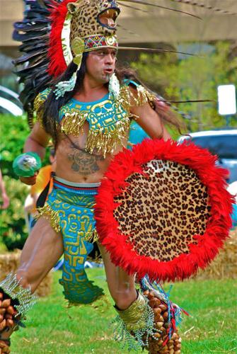 Aztec fire dancer 1