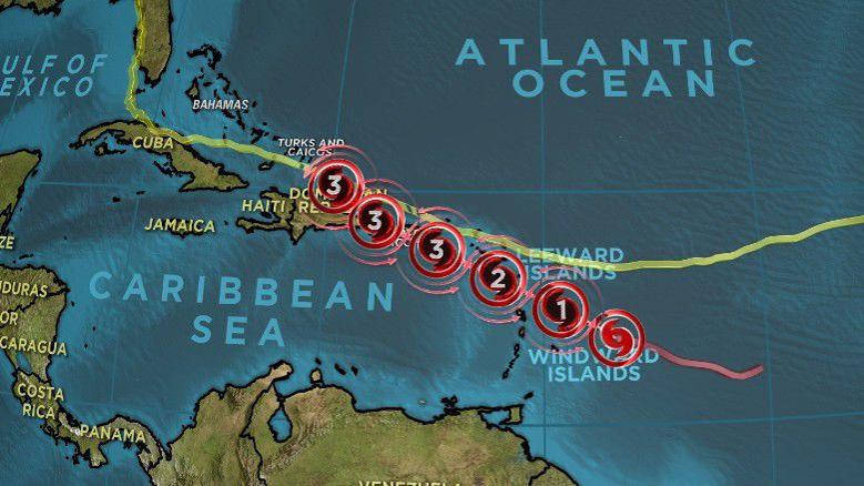 'Extremely dangerous' Hurricane Maria heading for Dominica, Puerto Rico