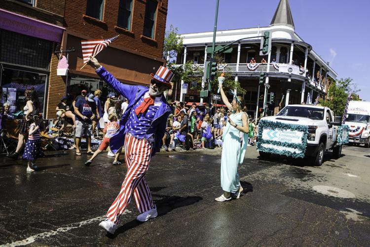 Gallery Heroes line the streets of Flagstaff during July Fourth parade