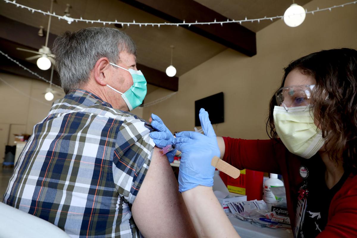 Vaccinations at the Elks Lodge