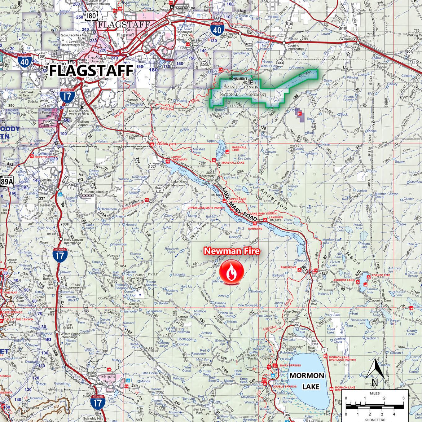 Officials Continue Managing 215 Acre Newman Fire 15 Miles