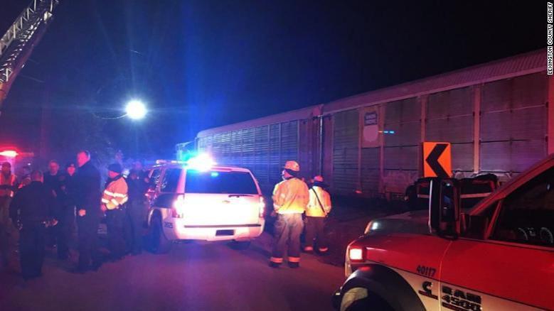 Two killed in crash involving Amtrak train, freight train