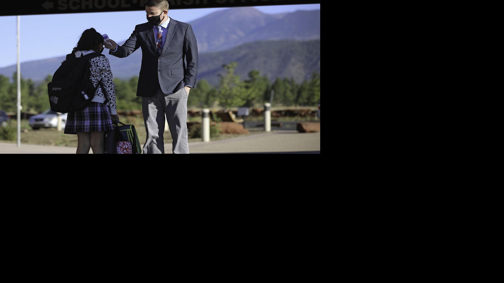 Adapting to COVID-19 class procedures: Students return to San Francisco de Asis Catholic School