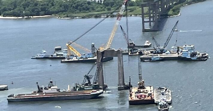 Springston Bridge Remove Key Bridge transition continues, from removal to rebuilding ...